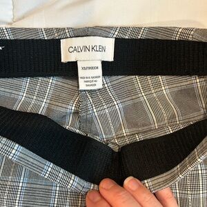 Calvin Klein Legging Style Plaid Pants